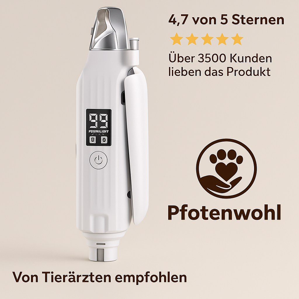 PetTrim™ 2-in-1– LED-Krallenschneider + Nagelschleifer