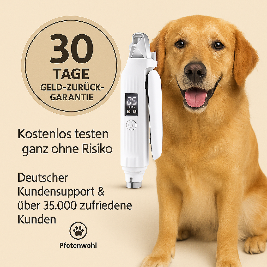 PetTrim™ 2-in-1– LED-Krallenschneider + Nagelschleifer