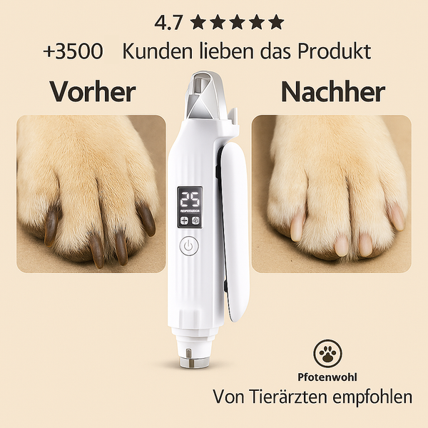 PetTrim™ 2-in-1– LED-Krallenschneider + Nagelschleifer